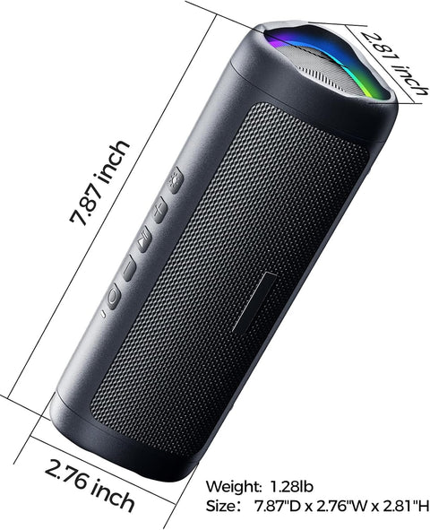 Bluetooth Speaker with HD Sound, Portable Wireless, IPX5