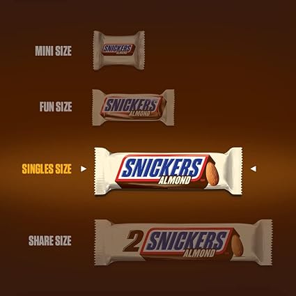 SNICKERS Candy Almond Milk Chocolate Bars