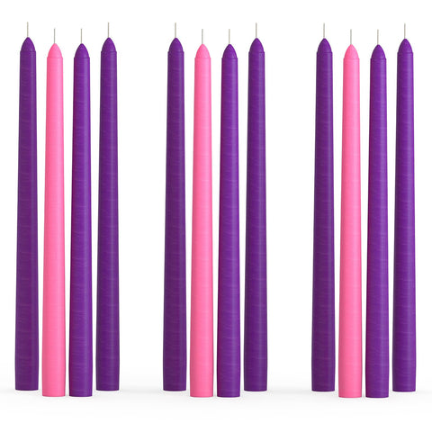 CANDWAX Taper Advent Candles 3 Sets