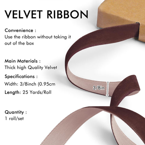 Red Velvet Ribbon for Christmas