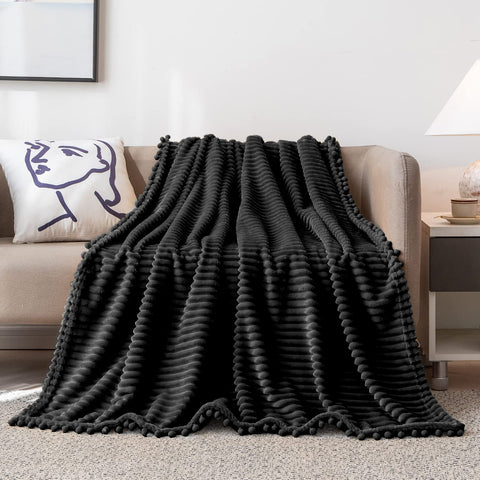 DISSA Fleece Blanket Throw Size