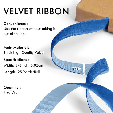 Red Velvet Ribbon for Christmas