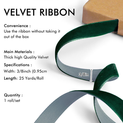 Red Velvet Ribbon for Christmas