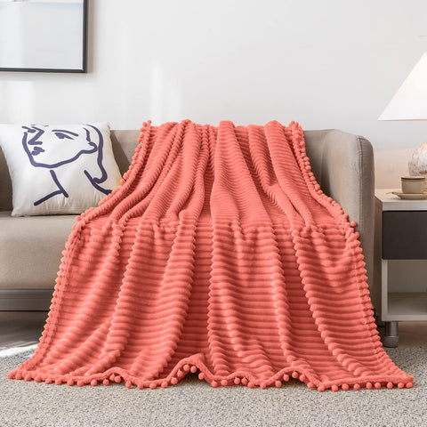 DISSA Fleece Blanket Throw Size