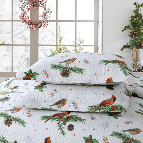 MarCielo 3 Piece Christmas Quilt Set