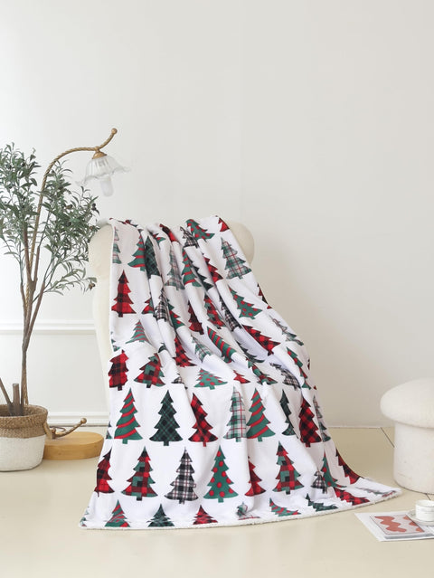 Flannel Fleece-Winter Christmas Sherpa Throw