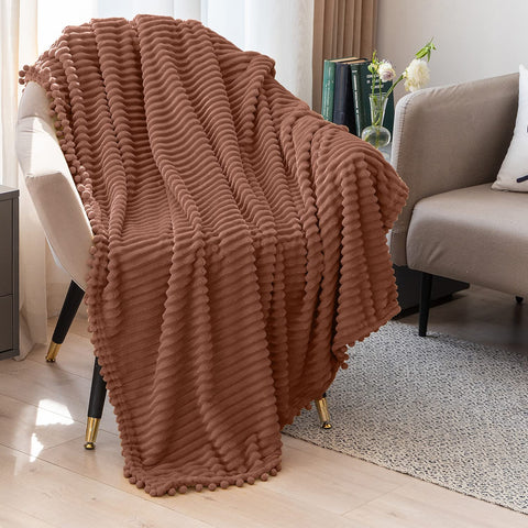 DISSA Fleece Blanket Throw Size