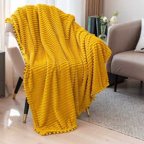 DISSA Fleece Blanket Throw Size