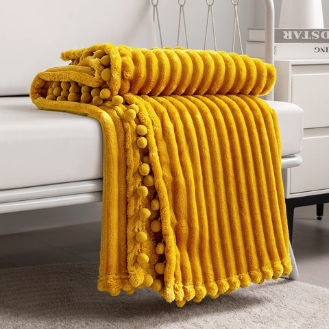 DISSA Fleece Blanket Throw Size