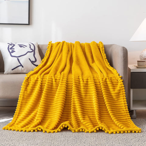 DISSA Fleece Blanket Throw Size