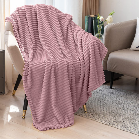 DISSA Fleece Blanket Throw Size