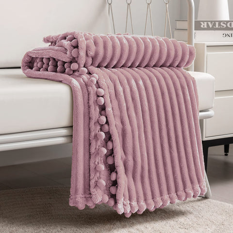 DISSA Fleece Blanket Throw Size