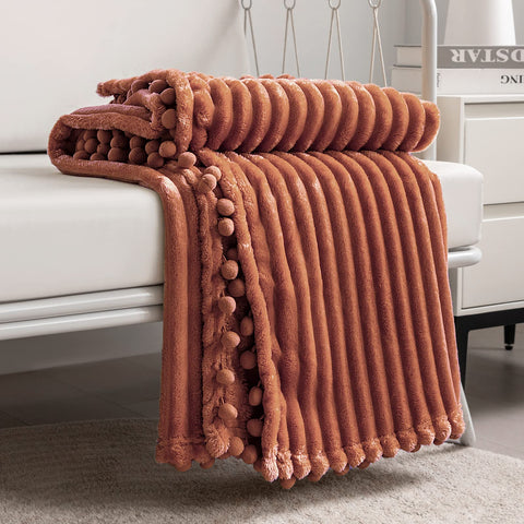 DISSA Fleece Blanket Throw Size