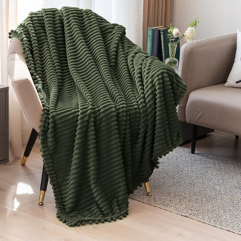 DISSA Fleece Blanket Throw Size