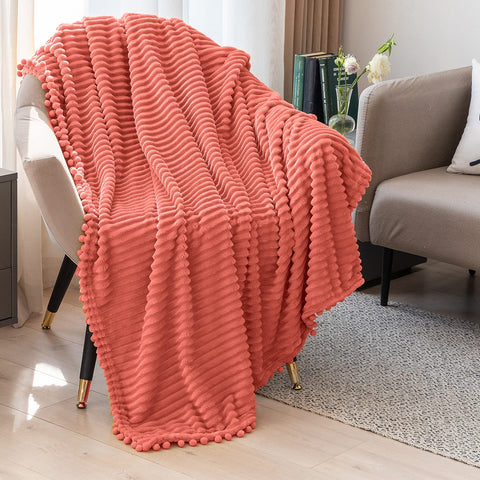 DISSA Fleece Blanket Throw Size