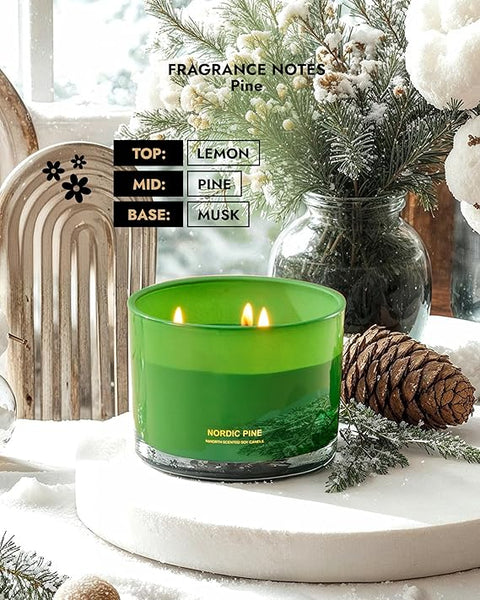 96NORTH Luxury Pine Soy Candle | Nordic Pine