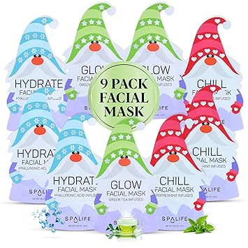 SpaLife Christmas Stocking Stuffer Facial Masks