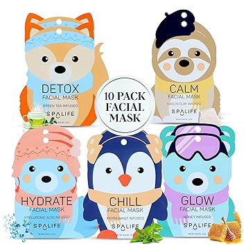 SpaLife Christmas Stocking Stuffer Facial Masks