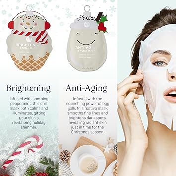 SpaLife Christmas Stocking Stuffer Facial Masks