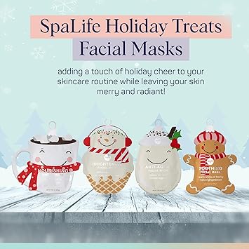 SpaLife Christmas Stocking Stuffer Facial Masks