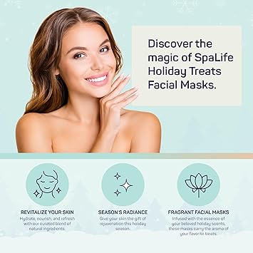 SpaLife Christmas Stocking Stuffer Facial Masks