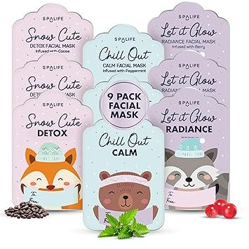 SpaLife Christmas Stocking Stuffer Facial Masks