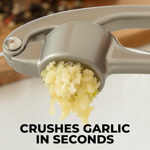 Zulay Kitchen Premium Garlic Press Set