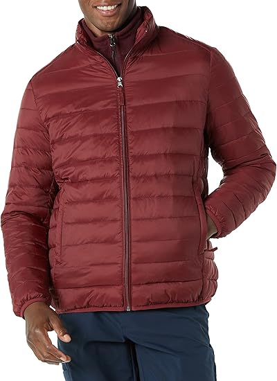 Men's Packable Lightweight Water-Resistant Puffer Jacket