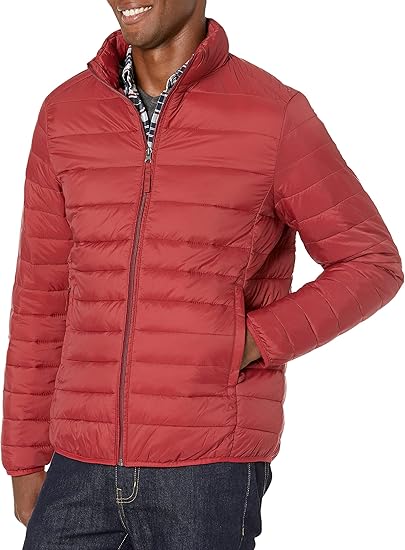 Men's Packable Lightweight Water-Resistant Puffer Jacket