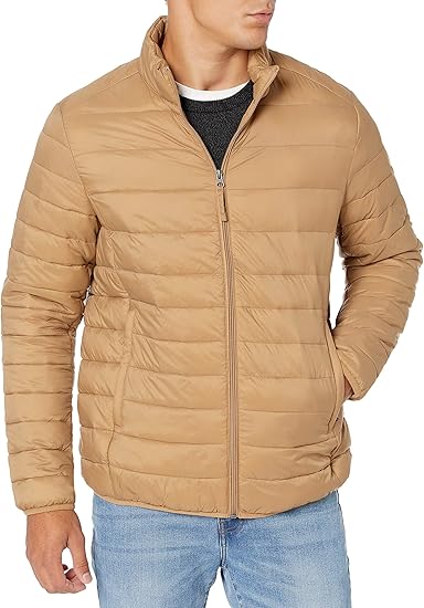 Men's Packable Lightweight Water-Resistant Puffer Jacket