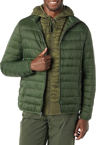 Men's Packable Lightweight Water-Resistant Puffer Jacket