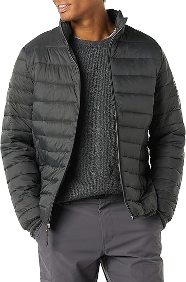 Men's Packable Lightweight Water-Resistant Puffer Jacket