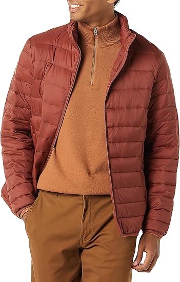 Men's Packable Lightweight Water-Resistant Puffer Jacket