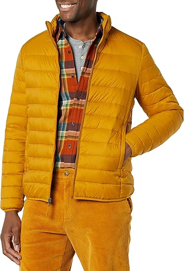 Men's Packable Lightweight Water-Resistant Puffer Jacket