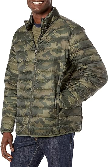 Men's Packable Lightweight Water-Resistant Puffer Jacket