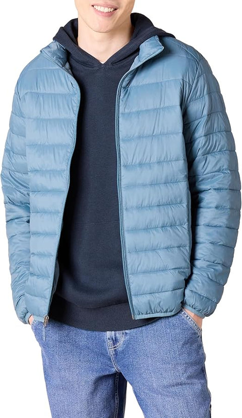 Men's Packable Lightweight Water-Resistant Puffer Jacket