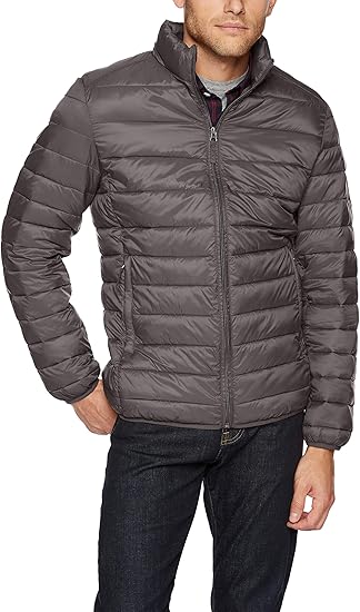 Men's Packable Lightweight Water-Resistant Puffer Jacket