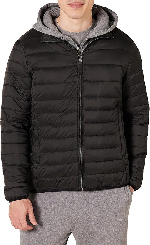 Men's Packable Lightweight Water-Resistant Puffer Jacket