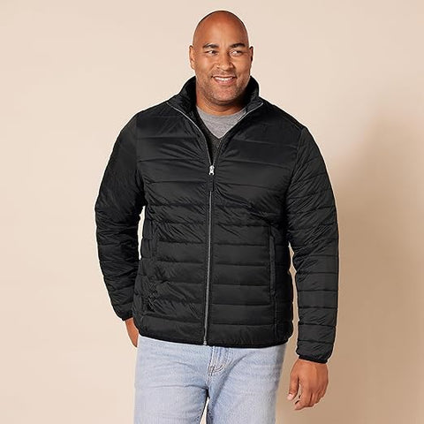 Men's Packable Lightweight Water-Resistant Puffer Jacket