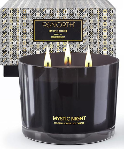 96NORTH Luxury Black Candle | Mystic Night