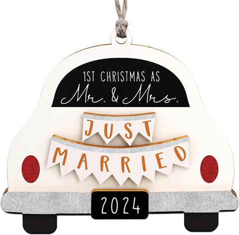 Christmas Ornament 2024, Our First Christmas As Mr and Mrs Christmas Ornament