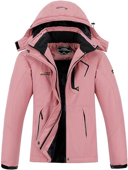 MOERDENG Women's Waterproof Ski Jacket