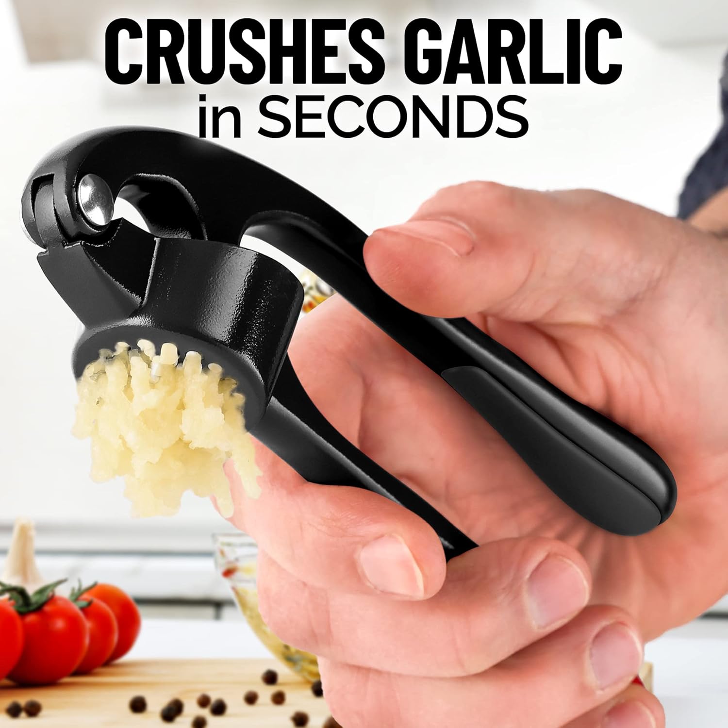 Zulay Kitchen Premium Garlic Press Set