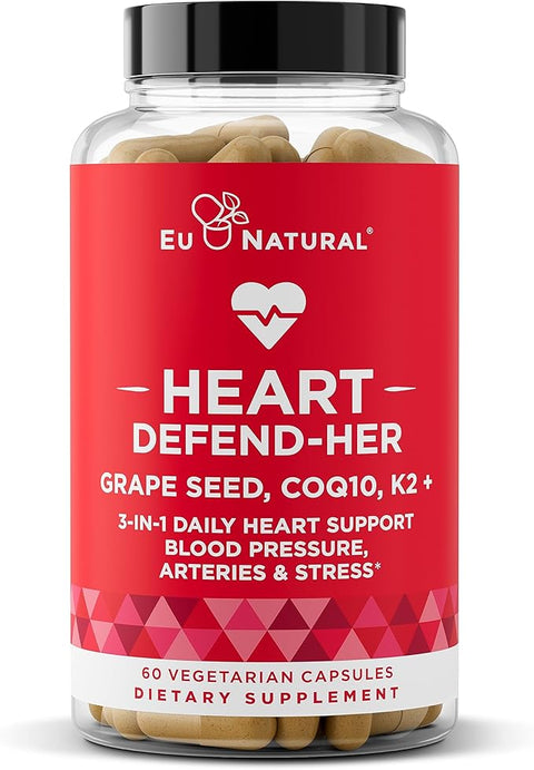 Heart Defend-Her | Grape Seed Extract, Vitamin K2 MK-7, and CoQ10