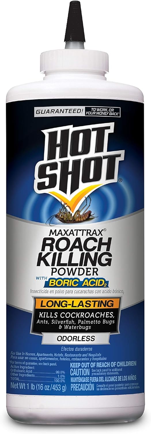 Hot Shot Max Attrax Roach Killing Powder with Boric Acid