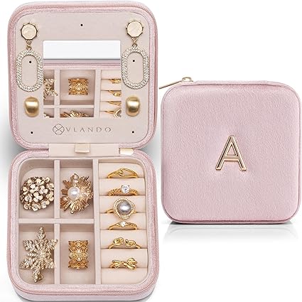 Vlando | Travel Jewelry Case With Initials