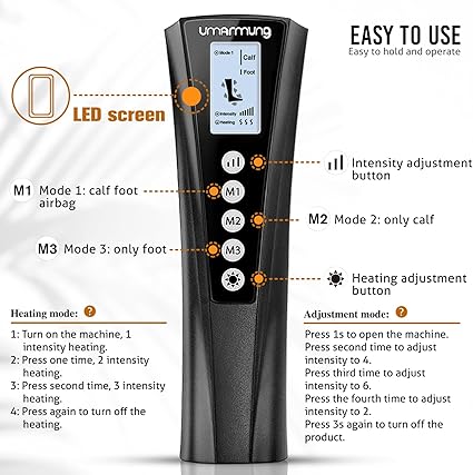 Air Compression Leg Massager with Heat