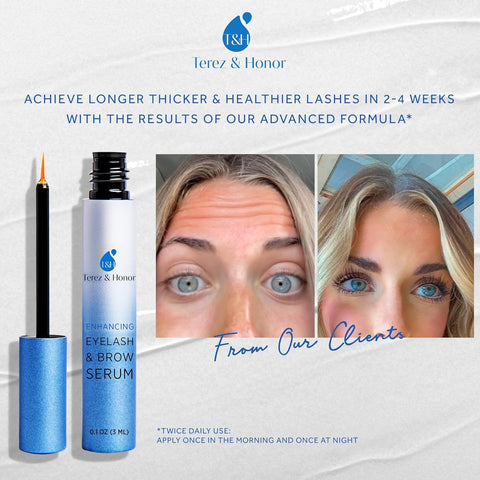 Advanced Eyelash Serum for Thicker, Longer Eyelashes and Eyebrows