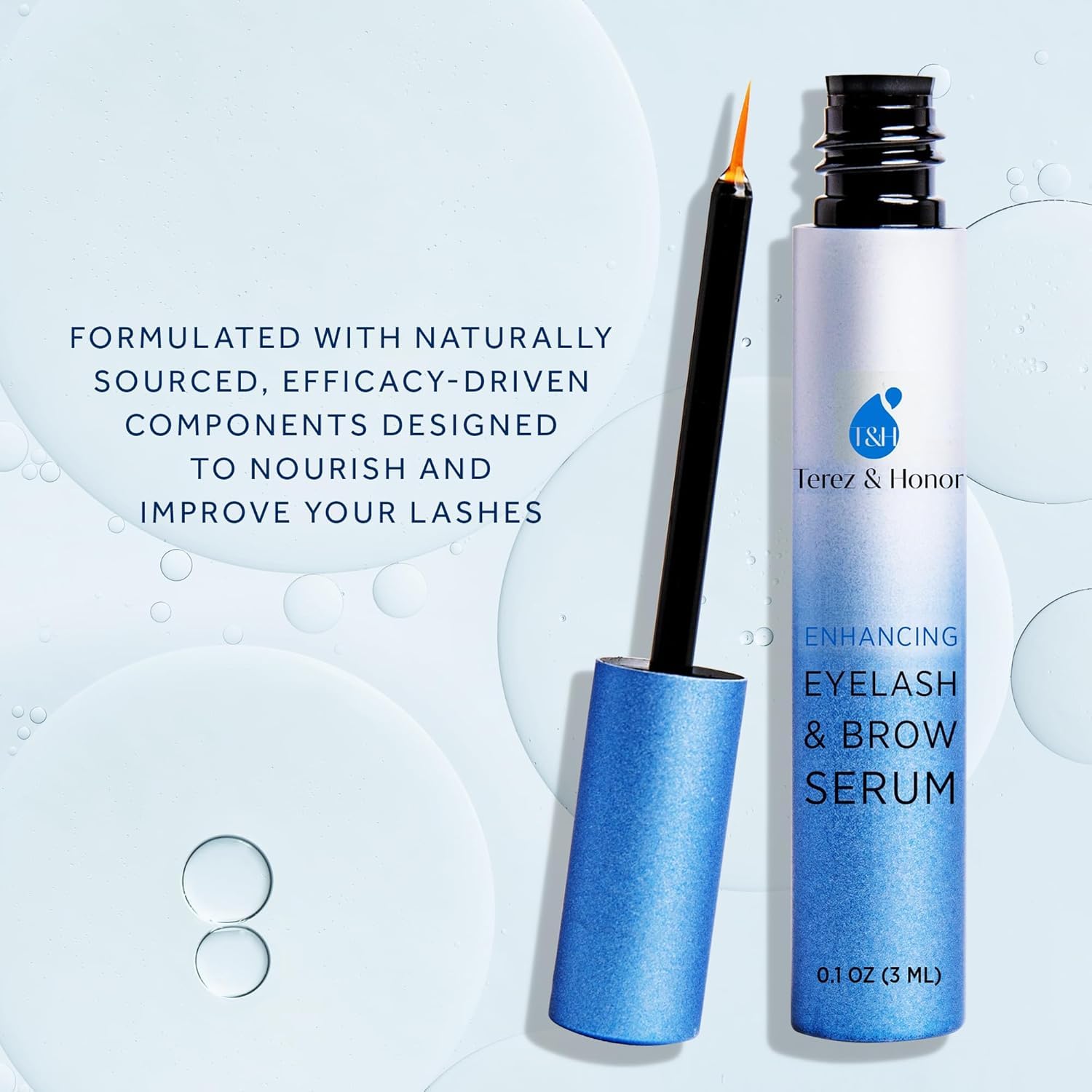 Advanced Eyelash Serum for Thicker, Longer Eyelashes and Eyebrows