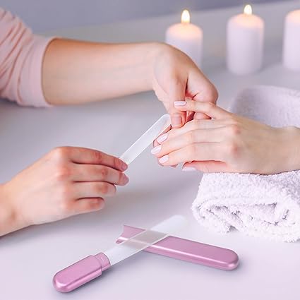 Glass Nail File with Case